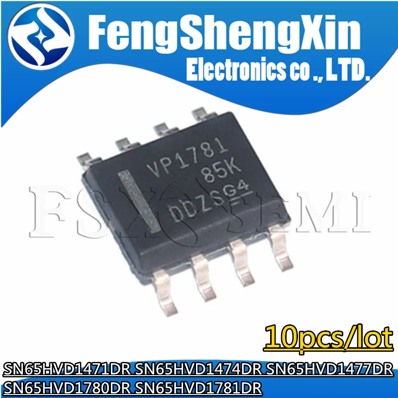 10pcs SN65HVD1471DR VD1471 SN65HVD1474DR VD1474 SN65HVD1477DR VD1477 SN65HVD1780DR VP1780 SN65HVD1781DR VP1781 SOP-8 Chips
10pcs SN65HVD1471DR VD1471 SN65HVD1474DR VD1474 SN65HVD1477DR VD1477 SN65HVD1780DR VP1780 SN65HVD1781DR VP1781 SOP-8 Chips