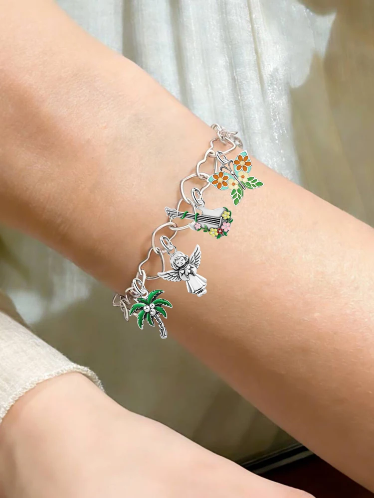 925 Sterling Silver JamesAvery Vintage Romantic Love Heart Map Bracelet Fit DIY Pendant Gift Anniversary High Quality Jewelry
925 Sterling Silver JamesAvery Vintage Romantic Love Heart Map Bracelet Fit DIY Pendant Gift Anniversary High Quality Jewelry