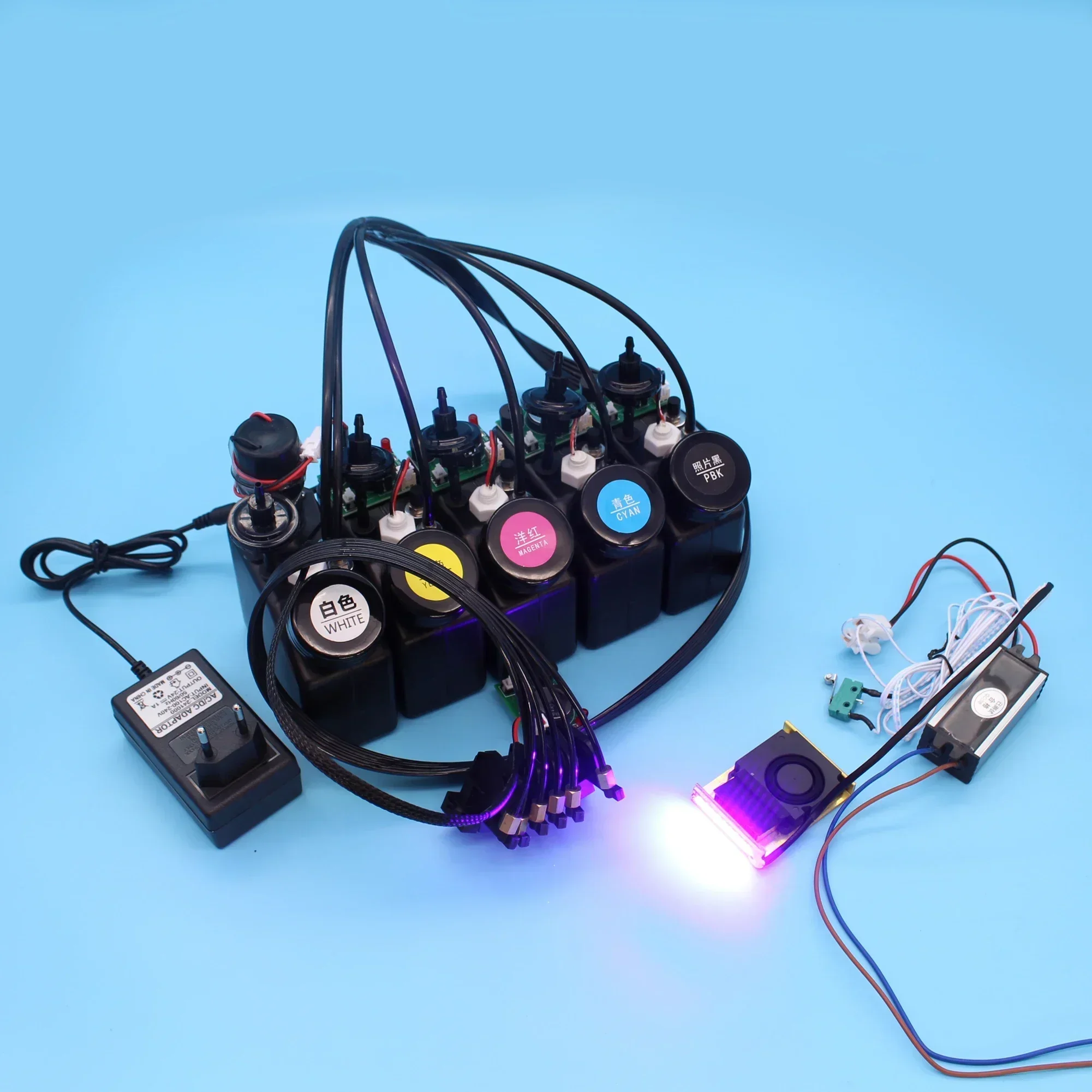 L1800 UV System White Ink CISS With Stirrer Modify Ink Level Sensor Alarm White Ink Tank For Epson L805 L800 Printer UV DTF Kit
L1800 UV System White Ink CISS With Stirrer Modify Ink Level Sensor Alarm White Ink Tank For Epson L805 L800 Printer UV DTF Kit