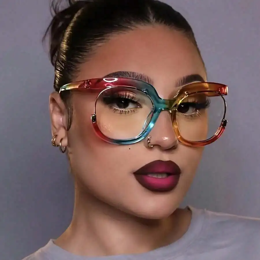 Y2K Retro Colorful Square Frame Decorative Glasses Unisex Fashion Eyewear
Y2K Retro Colorful Square Frame Decorative Glasses Unisex Fashion Eyewear