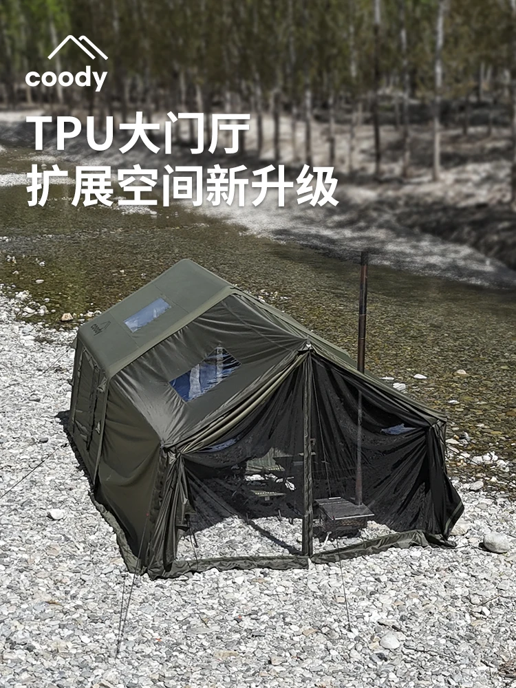 TQH military wind inflatable tent spring and summer outdoor camping overnight warm wind resistant vinyl tent
TQH military wind inflatable tent spring and summer outdoor camping overnight warm wind resistant vinyl tent