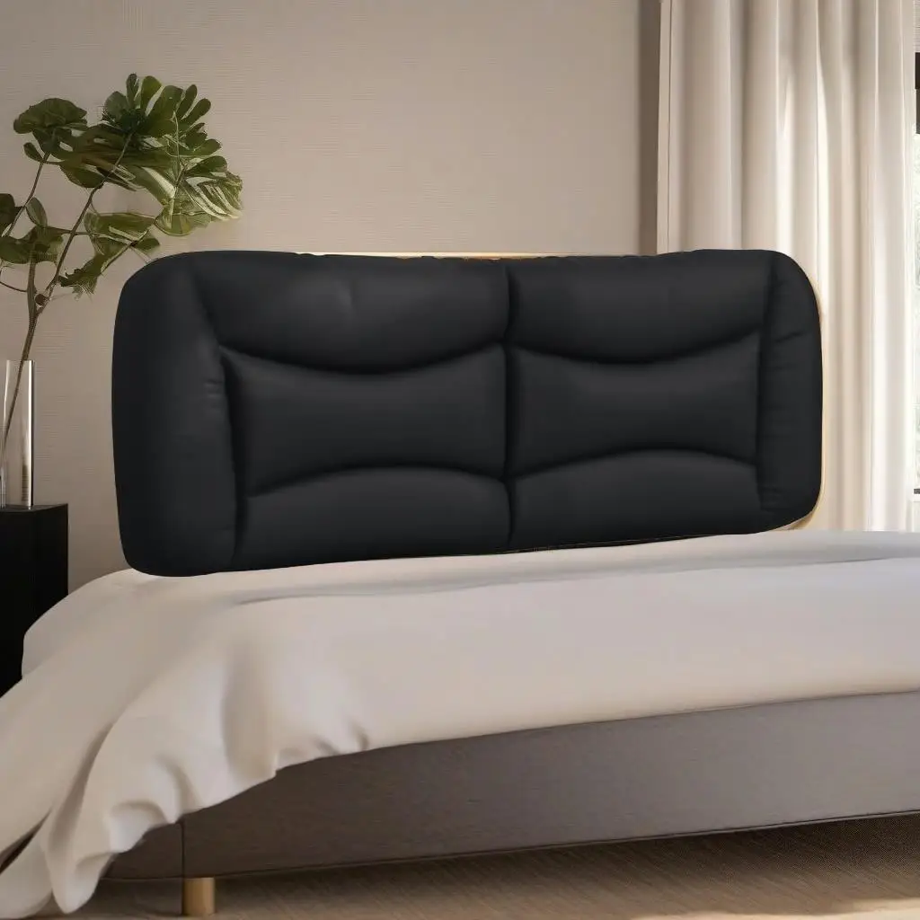 53.9 Black Faux Leather Headboard Cushion - Stylish & Comfortable Bed Accent
53.9 Black Faux Leather Headboard Cushion - Stylish & Comfortable Bed Accent