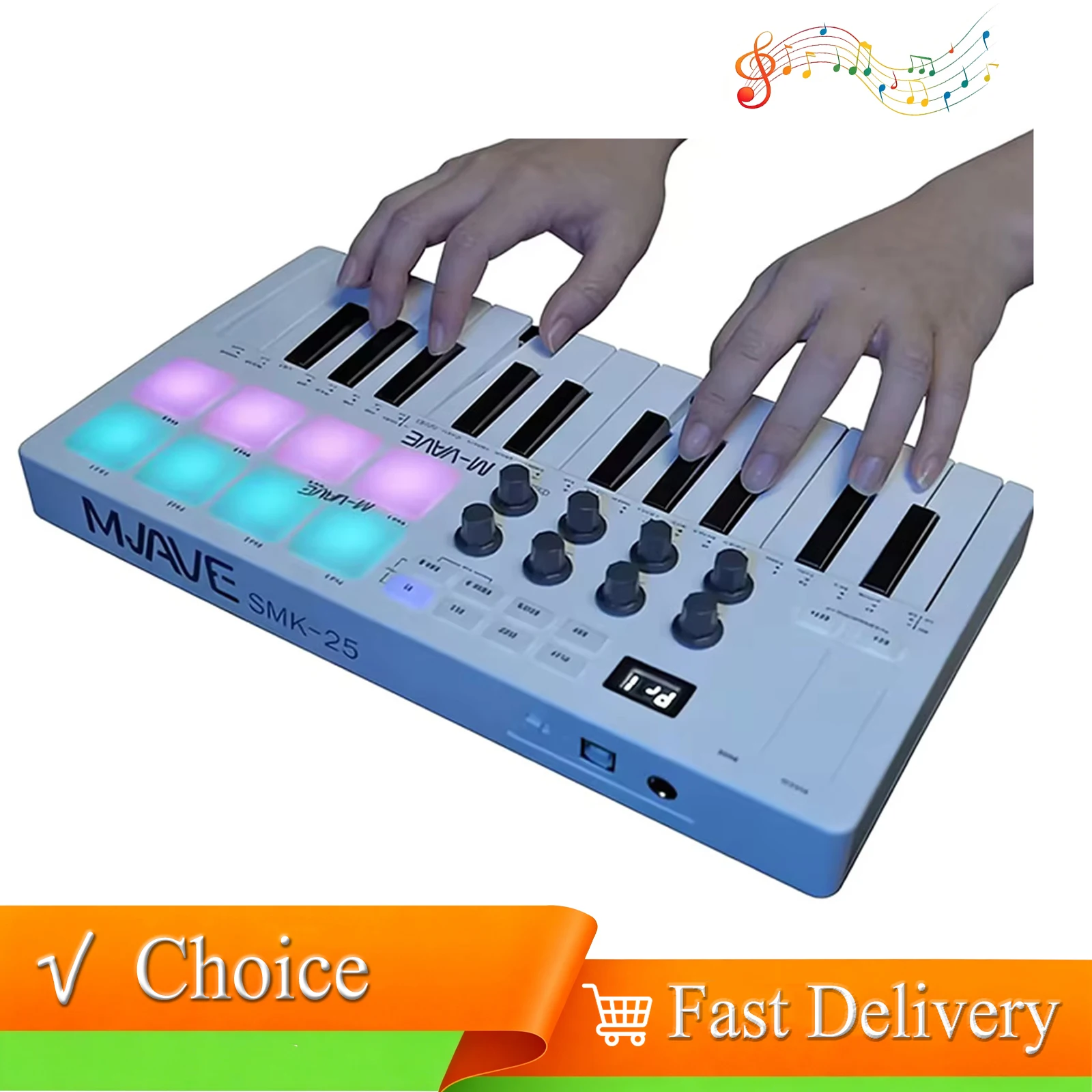 M-VAVE 25-Key MIDI Control Keyboard SMK-25 Mini USB Keyboard MIDI Mini Portable MIDI Controller USB Keyboard Rechargeable Music
M-VAVE 25-Key MIDI Control Keyboard SMK-25 Mini USB Keyboard MIDI Mini Portable MIDI Controller USB Keyboard Rechargeable Music