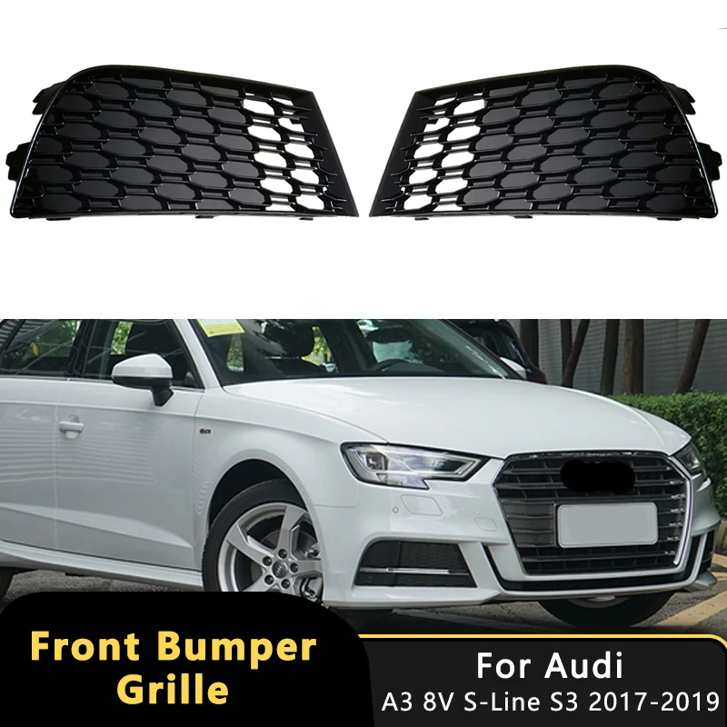 Honeycomb Mesh Hex Car Front Bumper Fog Light Grille Grill For AUDI A3 8V S-Line S3 2017-2020 Fog Lamp Cover Auto Accessories
Honeycomb Mesh Hex Car Front Bumper Fog Light Grille Grill For AUDI A3 8V S-Line S3 2017-2020 Fog Lamp Cover Auto Accessories