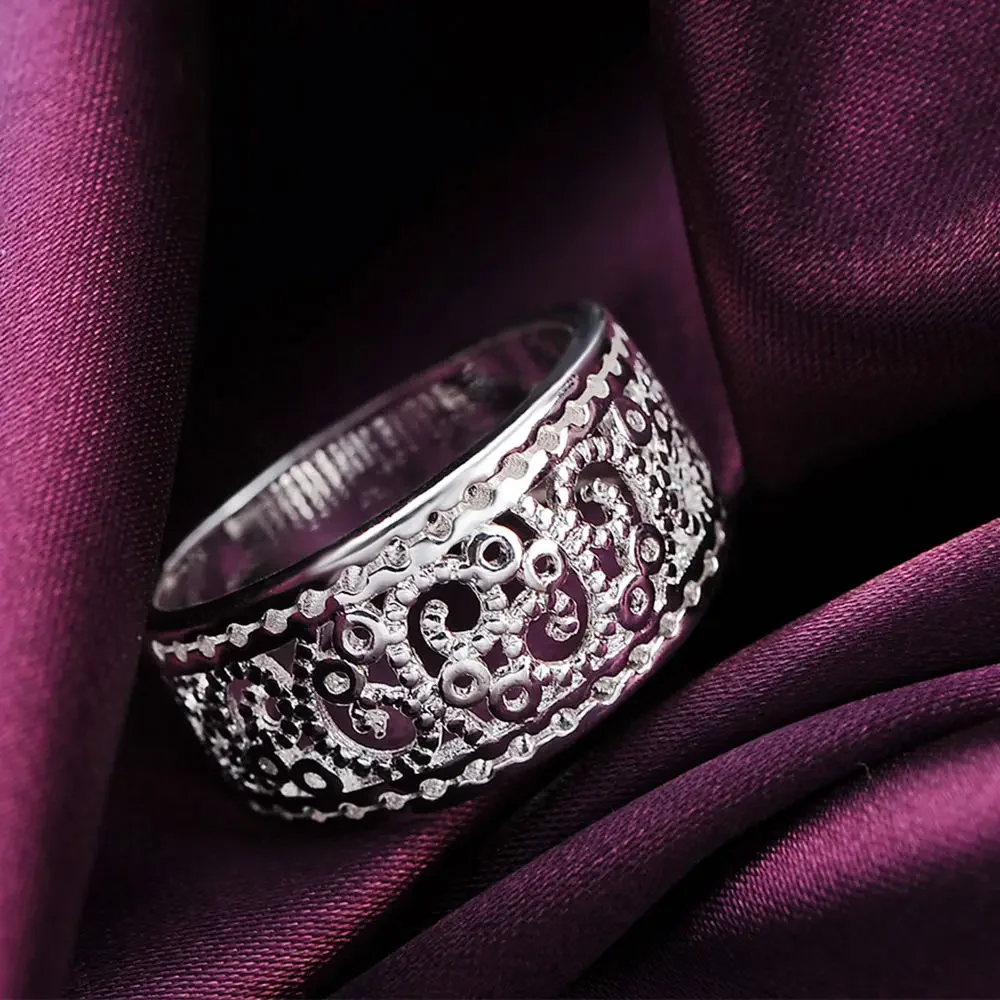Fine 925 Sterling Silver Retro Charms Ring for Women Lady Wedding Party Gift Wholesale Price Luxury
Fine 925 Sterling Silver Retro Charms Ring for Women Lady Wedding Party Gift Wholesale Price Luxury