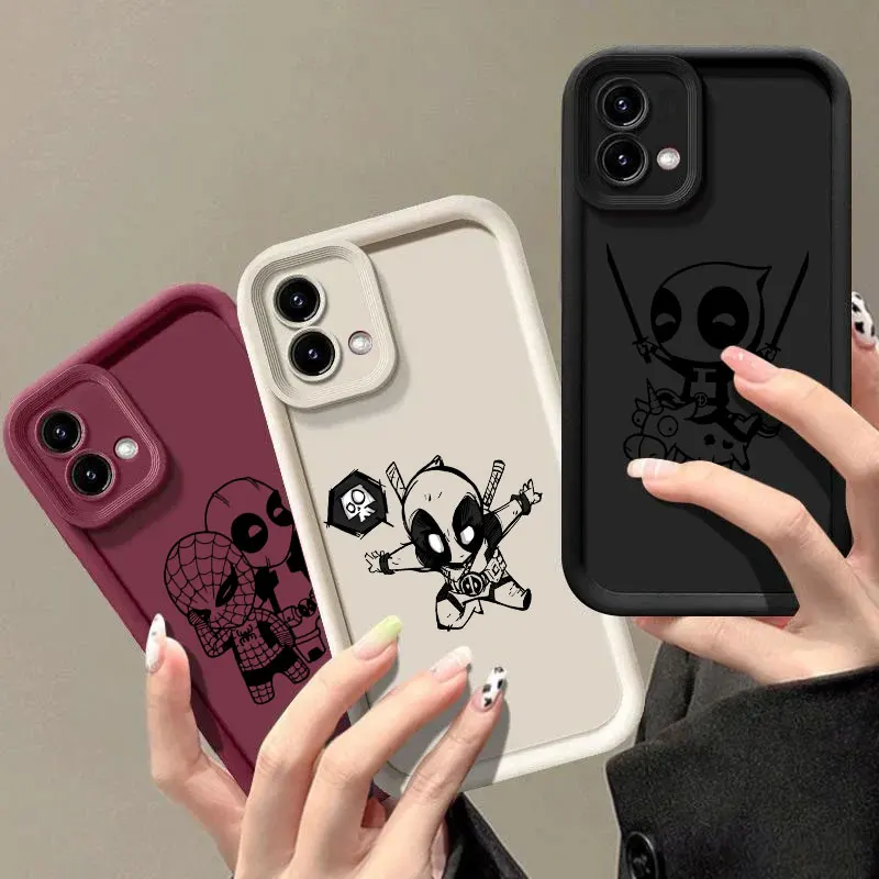 Cartoon Deadpool Spider-man Marvel Case for Motorola Edge 70 60 Fusion 50 Pro 40 Neo G06 G56 G86 G85 G84 G75 G53 G52 G30 Cover
Cartoon Deadpool Spider-man Marvel Case for Motorola Edge 70 60 Fusion 50 Pro 40 Neo G06 G56 G86 G85 G84 G75 G53 G52 G30 Cover