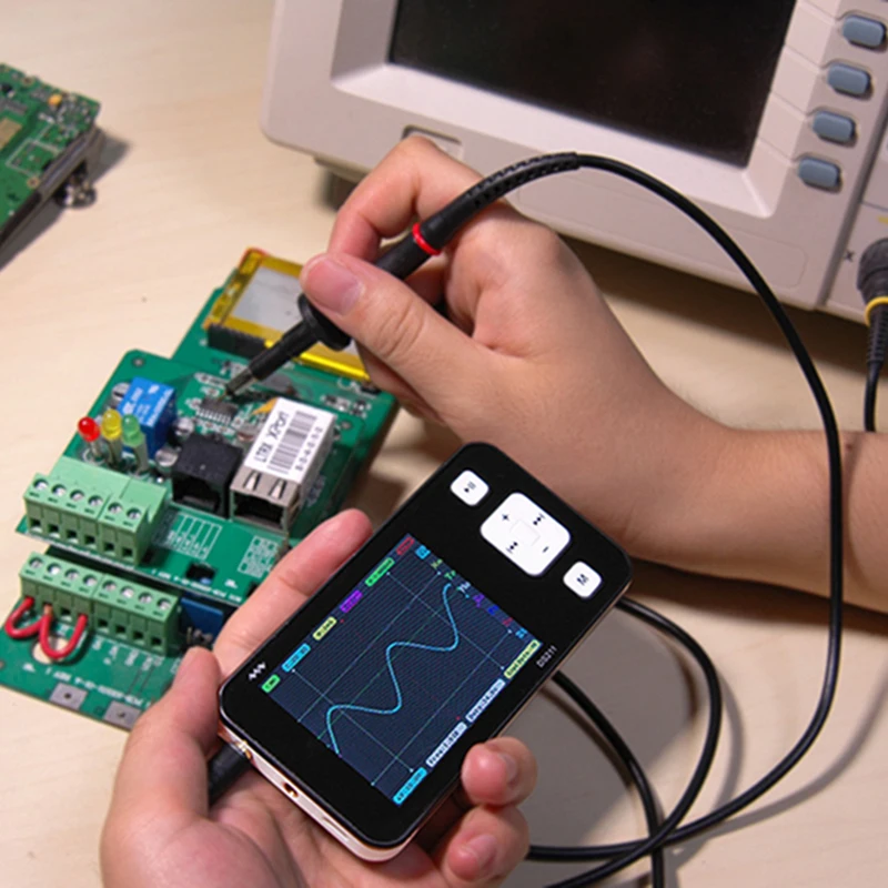 Новейший профессиональный цифровой осциллограф с USB-интерфейсом, осциллограф с маленькой ручкой, диагностические инструменты для анализа
Новейший профессиональный цифровой осциллограф с USB-интерфейсом, осциллограф с маленькой ручкой, диагностические инструменты для анализа