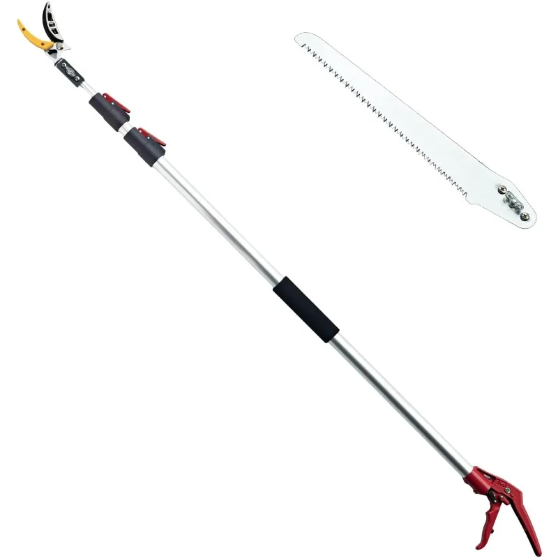 4.6-10 Ft Tree Trimmers Long Handle Pruner with Long Reach Pole Saw, Extendable Tree Pruner Cut and Hold Pruning Trimmer
4.6-10 Ft Tree Trimmers Long Handle Pruner with Long Reach Pole Saw, Extendable Tree Pruner Cut and Hold Pruning Trimmer