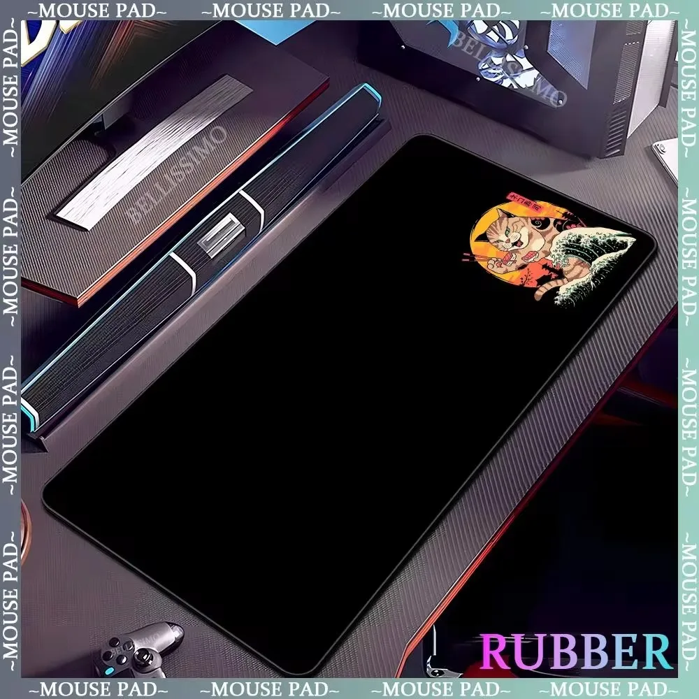 Japanese cat mouse pad rubber black mousepad XXL mouse carpet computer accessories desk mat game player keyboard accessories pad
Japanese cat mouse pad rubber black mousepad XXL mouse carpet computer accessories desk mat game player keyboard accessories pad