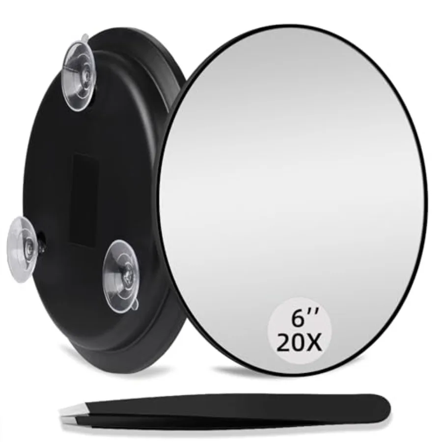 20X Makeup Magnifying Mirror, Round 6inch Travel Magnified Mirror with 3 Suction Cups Mounting, 20X Handheld Travel Magnificati
20X Makeup Magnifying Mirror, Round 6inch Travel Magnified Mirror with 3 Suction Cups Mounting, 20X Handheld Travel Magnificati