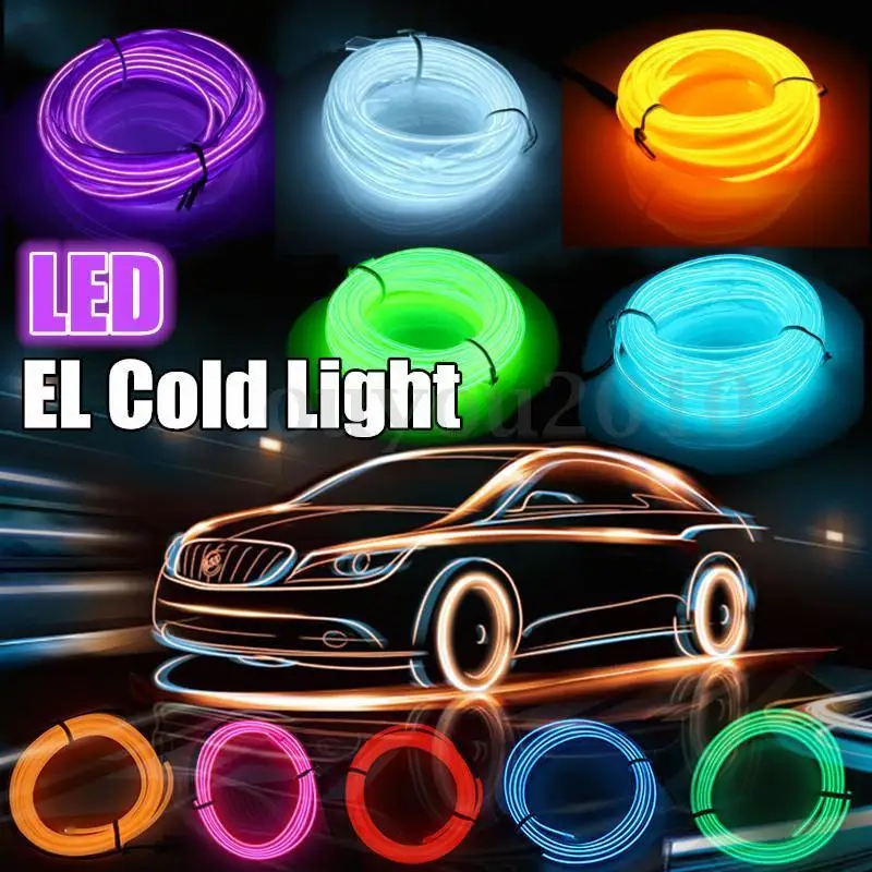 Rhyming Flexible Neon Glow Car Light EL Wire LED Waterproof Rope DIY Car, Party, Room, Clothing Decoration, 1m, 2m, 3-4m, 5m
Rhyming Flexible Neon Glow Car Light EL Wire LED Waterproof Rope DIY Car, Party, Room, Clothing Decoration, 1m, 2m, 3-4m, 5m