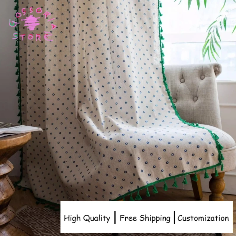 Sample Custom Ethnic Rural Style Small Fresh Curtains for Living Room Semi Blackout Floor Door Internet Celebrity Drapes Decor
Sample Custom Ethnic Rural Style Small Fresh Curtains for Living Room Semi Blackout Floor Door Internet Celebrity Drapes Decor