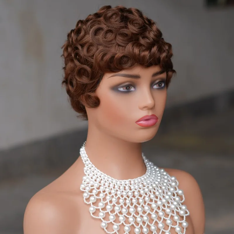 Premium Short Pixie Wave#1b#27#99j Human Hair Full Machine Wig Natural Looking Brazilian Virgin Remy Suitable for Daily Wear
Premium Short Pixie Wave#1b#27#99j Human Hair Full Machine Wig Natural Looking Brazilian Virgin Remy Suitable for Daily Wear