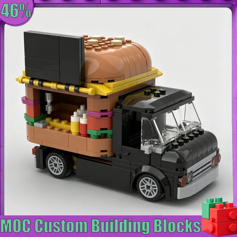 302PCS City Street Burger Food Truck Vehicle Model Custom Building Blocks Assembly Educational Toy Home Collection Birthday Gift
302PCS City Street Burger Food Truck Vehicle Model Custom Building Blocks Assembly Educational Toy Home Collection Birthday Gift