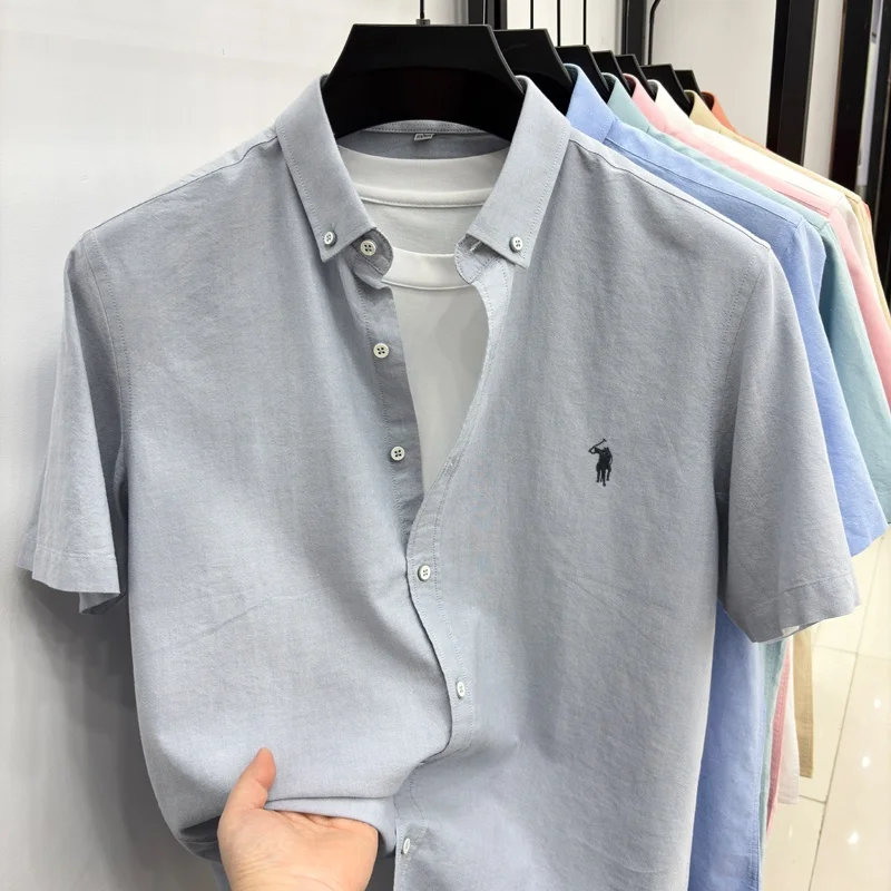 High end 100% cotton short sleeve shirt fashion designer luxury brand Golf Pony embroidery new top summer Paul casual men's wear
High end 100% cotton short sleeve shirt fashion designer luxury brand Golf Pony embroidery new top summer Paul casual men's wear