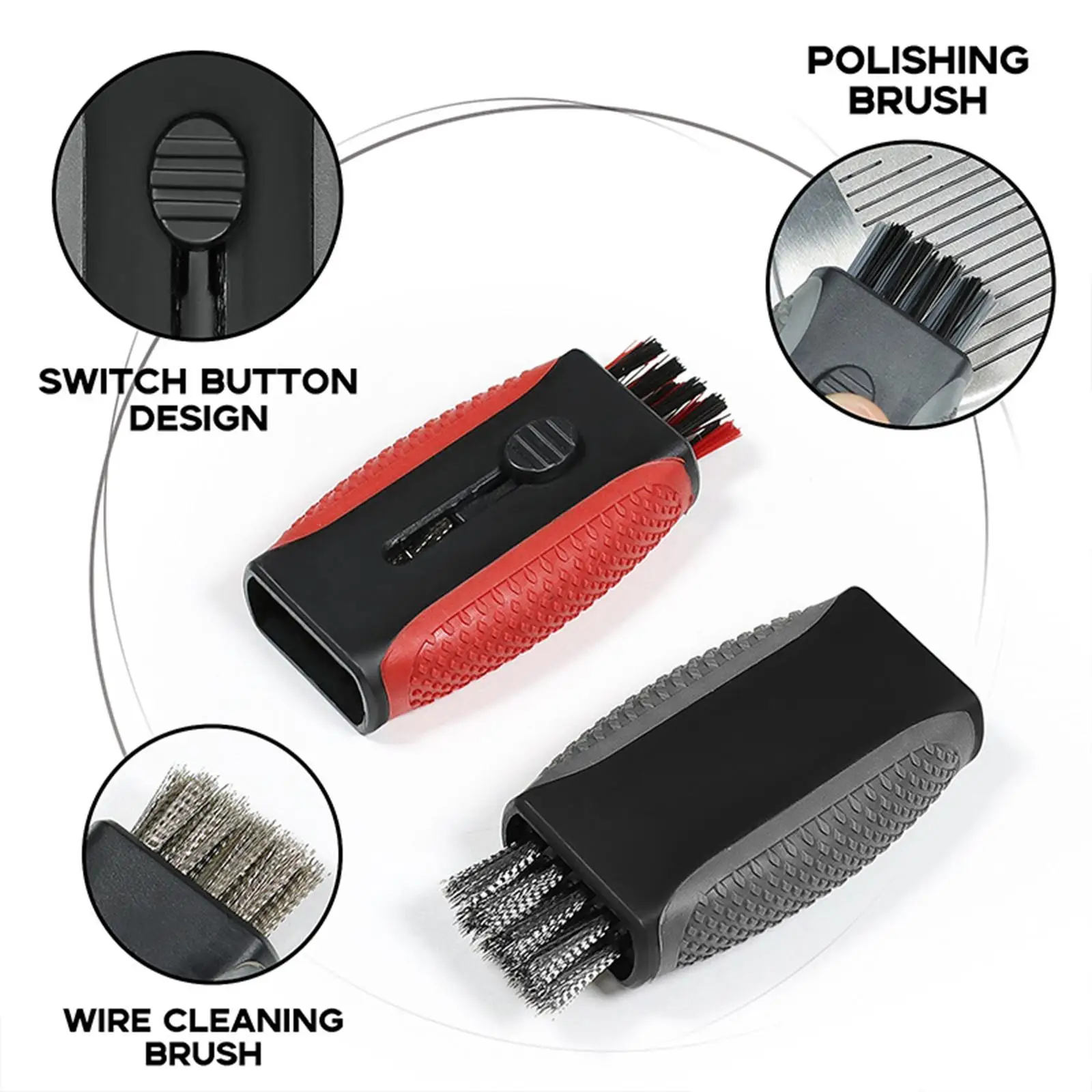 Retractable Golf Club Cleaner Brush Durable Easy Clean Tool for Golf Equipment and Accessories Practice
Retractable Golf Club Cleaner Brush Durable Easy Clean Tool for Golf Equipment and Accessories Practice