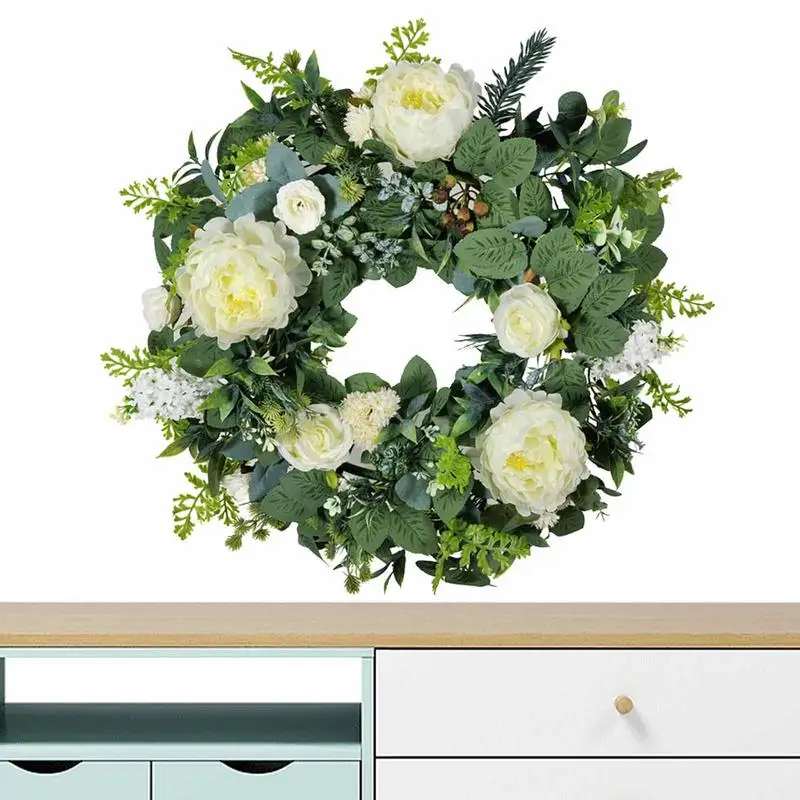 Spring Wreath 20.07in Peony Spring Wreaths For Front Door Outside White And Green Spring Summer Garland For Door Wall Window
Spring Wreath 20.07in Peony Spring Wreaths For Front Door Outside White And Green Spring Summer Garland For Door Wall Window
