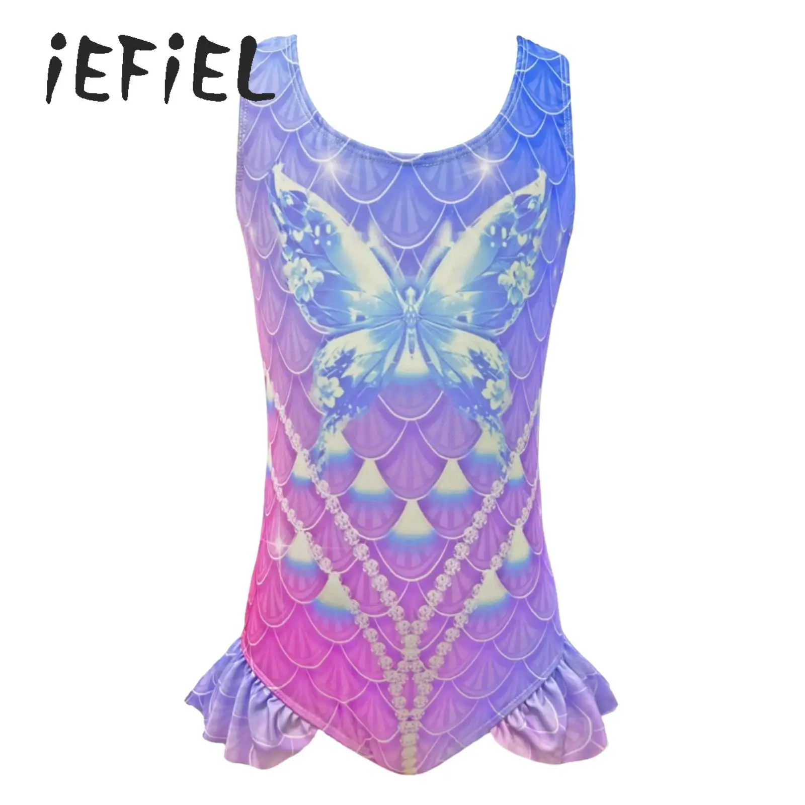 Kids Girls One Piece Swimsuit Mermaid Swimwear Fish Scale Print Ruffled Bathing Suits Jumpsuit Princess Beach Athletic Swim Suit
Kids Girls One Piece Swimsuit Mermaid Swimwear Fish Scale Print Ruffled Bathing Suits Jumpsuit Princess Beach Athletic Swim Suit