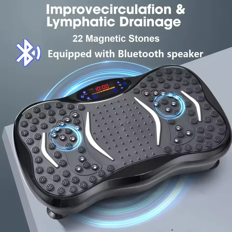 Bluetooth Vibration Plate Exercise Machine Adjustable Speed Full Body Shaker Music Rhythm Workout Weight Loss Fat Shaker Machine
Bluetooth Vibration Plate Exercise Machine Adjustable Speed Full Body Shaker Music Rhythm Workout Weight Loss Fat Shaker Machine