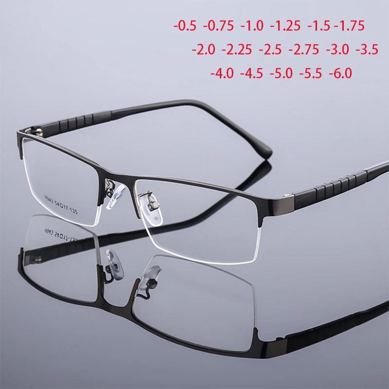 New Arrival Steel Prescription Eyeglasses Metal Optical Stripe Pattern Frame For Business Myopia Prescription 0 -0.5 -0.75 To -6
New Arrival Steel Prescription Eyeglasses Metal Optical Stripe Pattern Frame For Business Myopia Prescription 0 -0.5 -0.75 To -6