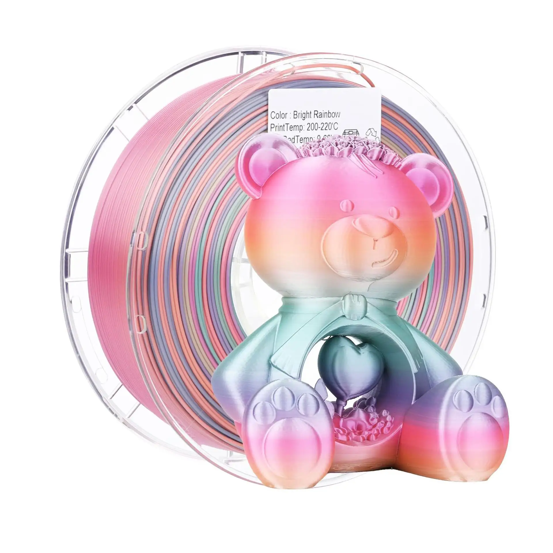 1.75mm 1kg 3D Printer PLA Filaments FDM Material 3D Printing Consumables Glow in dark Rainbow colored Macaron style color
1.75mm 1kg 3D Printer PLA Filaments FDM Material 3D Printing Consumables Glow in dark Rainbow colored Macaron style color