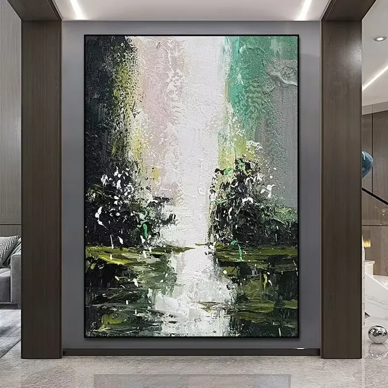 Nordic Abstract Frameless Painting,Dark Green,Homestay Living Room Decoration Painting,100% Handmade,Hanging Posters for Home
Nordic Abstract Frameless Painting,Dark Green,Homestay Living Room Decoration Painting,100% Handmade,Hanging Posters for Home
