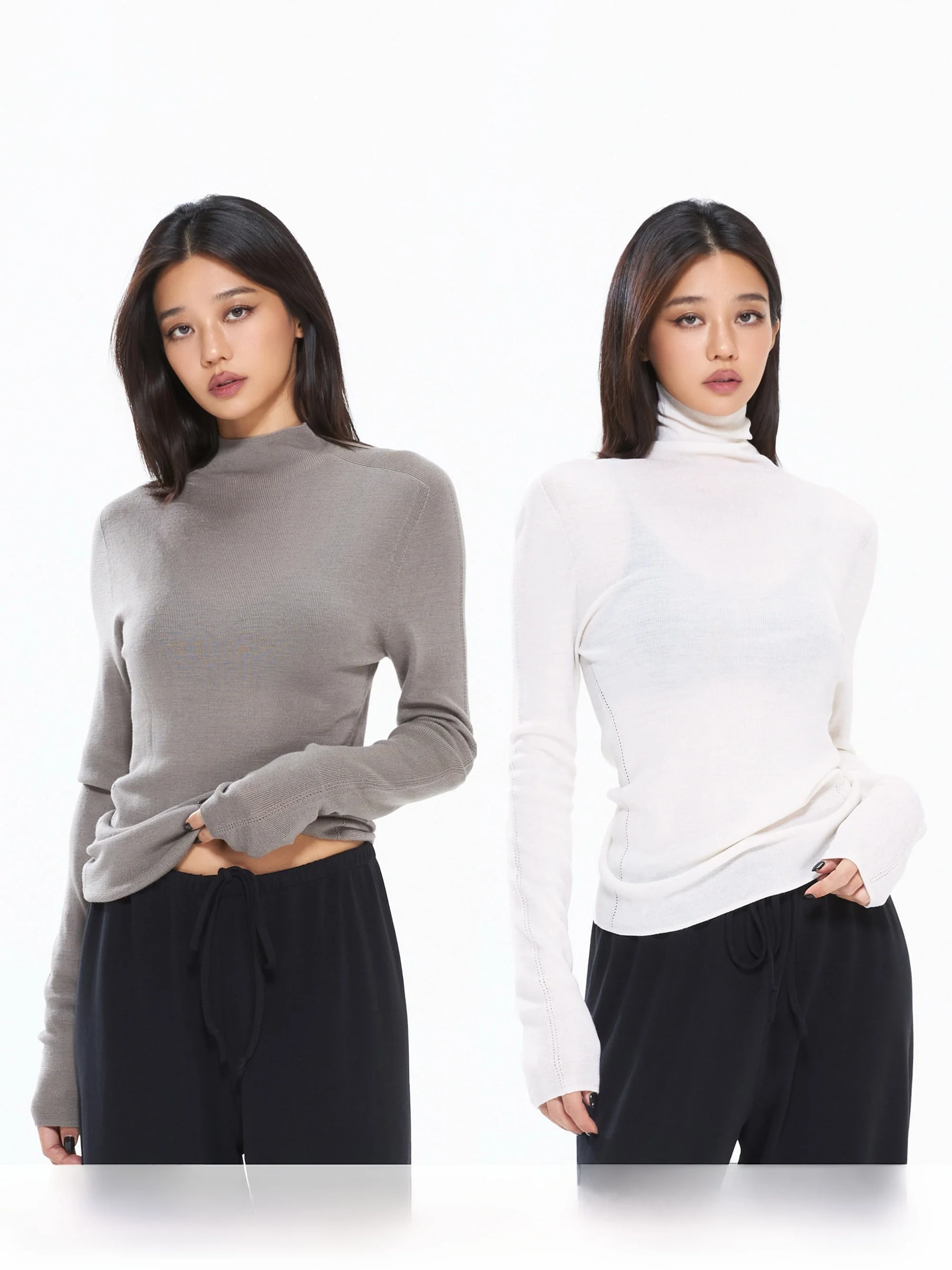 MIRANDA SONG Beautiful Merino Spun Sl Skin Wool Knitwear mid High Collar Soft Woolen Base Layer Casual Sle Women's Sw...
MIRANDA SONG Beautiful Merino Spun Sl Skin Wool Knitwear mid High Collar Soft Woolen Base Layer Casual Sle Women's Sw...