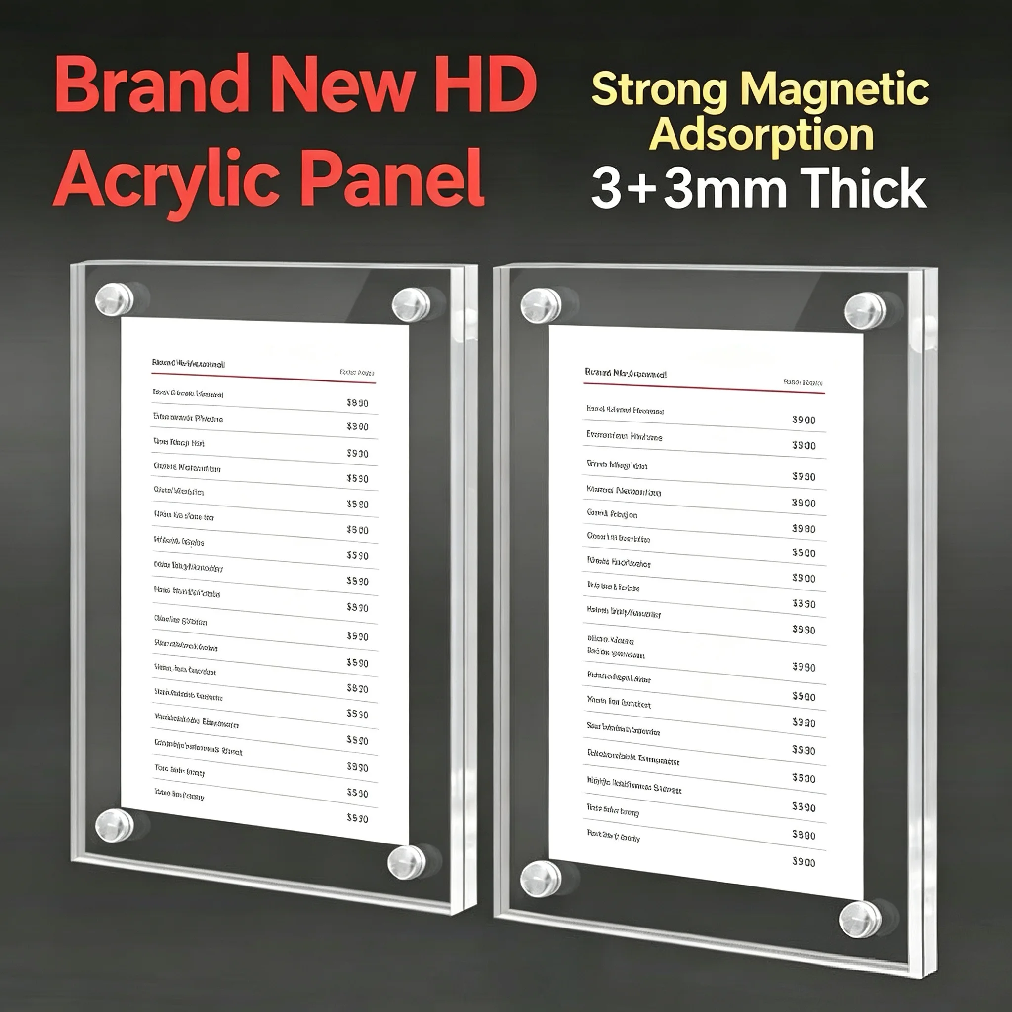 10 Pieces A6 10X15CM Magnetic Acrylic Sign Holder Menu Holder Photo Picture Poster Frame Shelf Stick Price Label Holder Tags
10 Pieces A6 10X15CM Magnetic Acrylic Sign Holder Menu Holder Photo Picture Poster Frame Shelf Stick Price Label Holder Tags