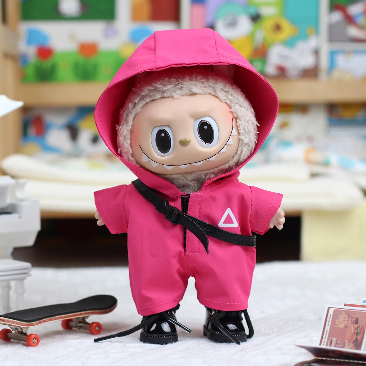17cm Mini Doll's Labubu Clothes Outfit Accessories for Korea Kpop Labubu Idol V1 V2 Commando Jacket Clothing Pendant Gift
17cm Mini Doll's Labubu Clothes Outfit Accessories for Korea Kpop Labubu Idol V1 V2 Commando Jacket Clothing Pendant Gift