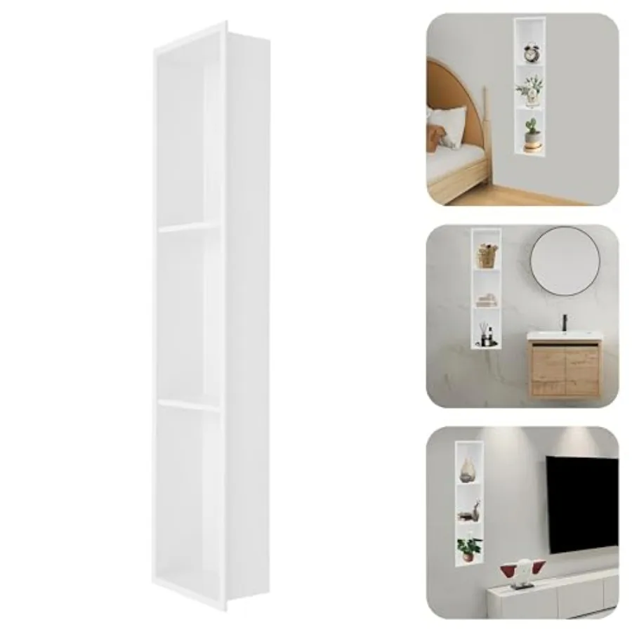 304 Stainless Steel Shower Niche White No Tile Needed Recessed Built-in Wall Niche Shower Shelf Insert Wall Niche for Bathroom
304 Stainless Steel Shower Niche White No Tile Needed Recessed Built-in Wall Niche Shower Shelf Insert Wall Niche for Bathroom