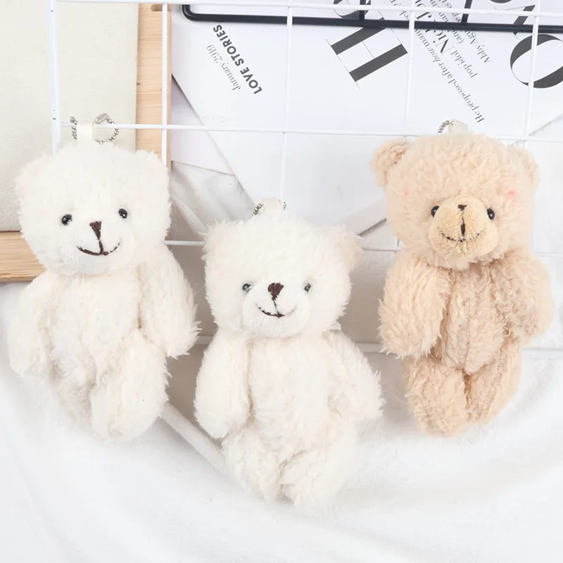 New 10 Pieces/Pack 12cm Cute Joint Teddy Bear Plush Stuffed Doll Keychain Toy Birthday Party Wedding Gift
New 10 Pieces/Pack 12cm Cute Joint Teddy Bear Plush Stuffed Doll Keychain Toy Birthday Party Wedding Gift