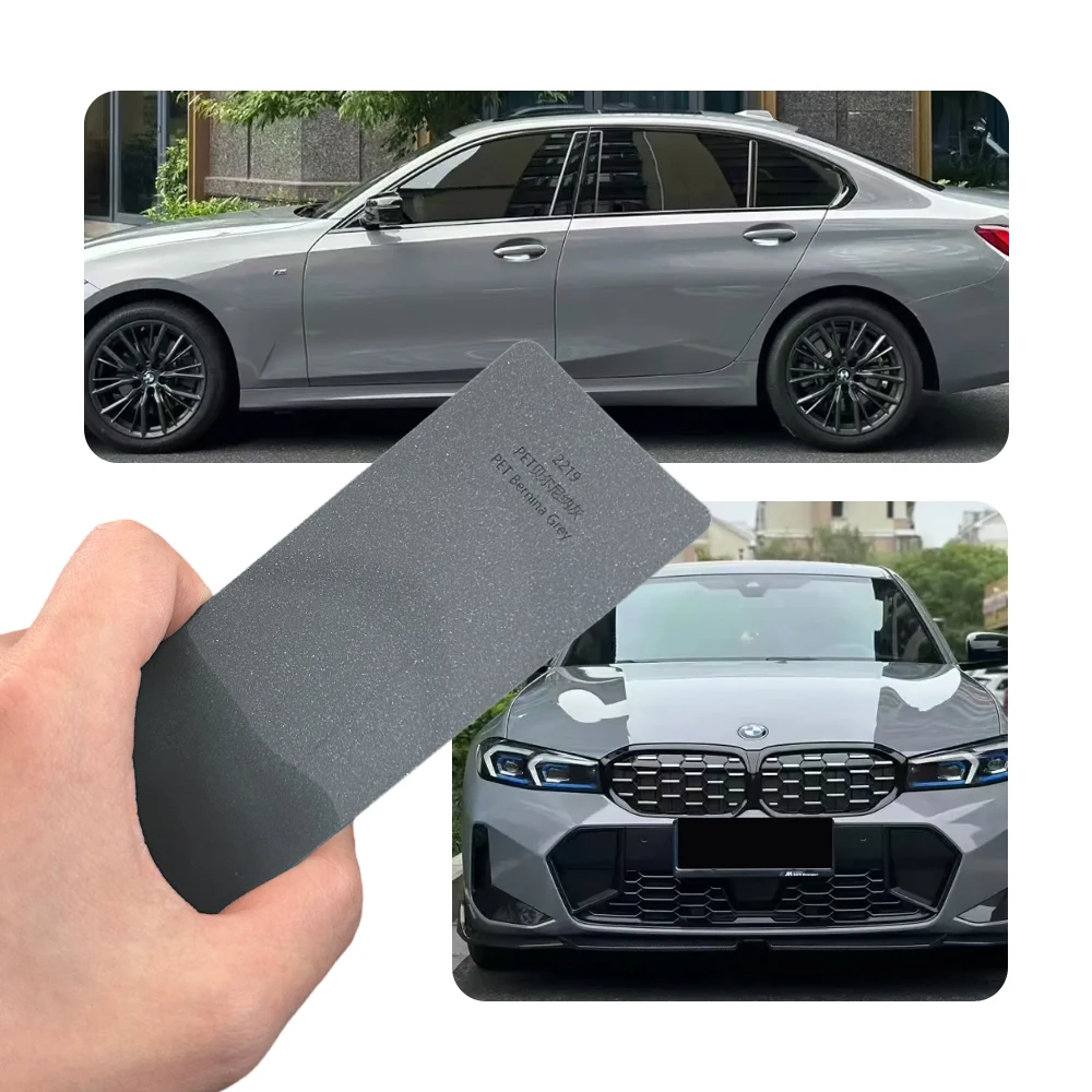 Super Bright Bernina Gray Full Car Wrap Vinyl PVC PET Auto Body Sticker Color Changing Film Roll Paint Protection 1.52X18M
Super Bright Bernina Gray Full Car Wrap Vinyl PVC PET Auto Body Sticker Color Changing Film Roll Paint Protection 1.52X18M