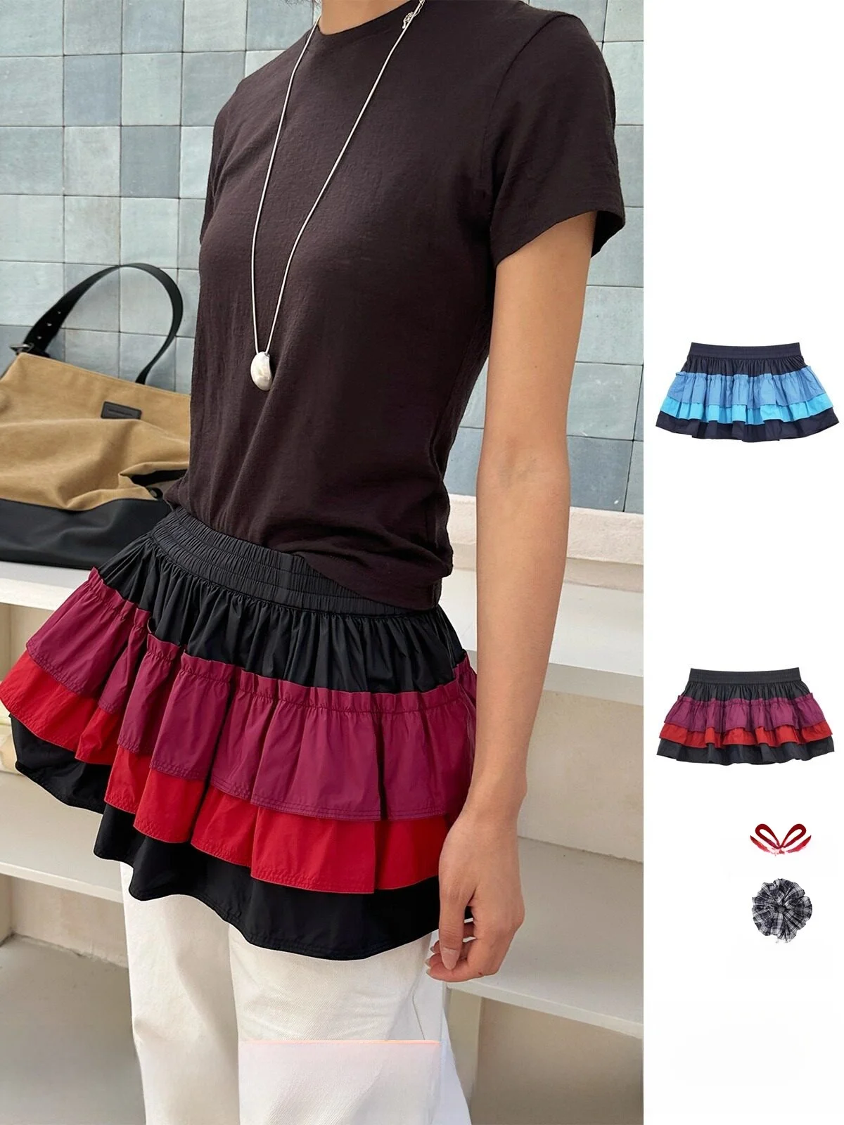 Rainbow ter Ne Midi Skirt Brand DONGDONGZHOU High Waist Cake Skirt Nylon Fabric Daily Wear Ladies' Skirt
Rainbow ter Ne Midi Skirt Brand DONGDONGZHOU High Waist Cake Skirt Nylon Fabric Daily Wear Ladies' Skirt