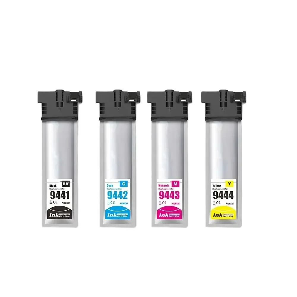 T944 T9441 T9442 T9443 T9444 Compatible Color Ink Bag Cartridge for Epson WorkForce Pro WF-C5210DW WF-C5290DW WF-C5710DWF
T944 T9441 T9442 T9443 T9444 Compatible Color Ink Bag Cartridge for Epson WorkForce Pro WF-C5210DW WF-C5290DW WF-C5710DWF
