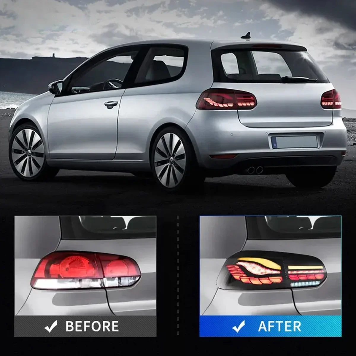 TYPY Новый светодиодный задний фонарь, обновленный, модифицированный для VW Golf 6 MK6 R20, задний фонарь 2008-2014, динамический сигнальный задний фонарь, автоаксессуары
TYPY Новый светодиодный задний фонарь, обновленный, модифицированный для VW Golf 6 MK6 R20, задний фонарь 2008-2014, динамический сигнальный задний фонарь, автоаксессуары