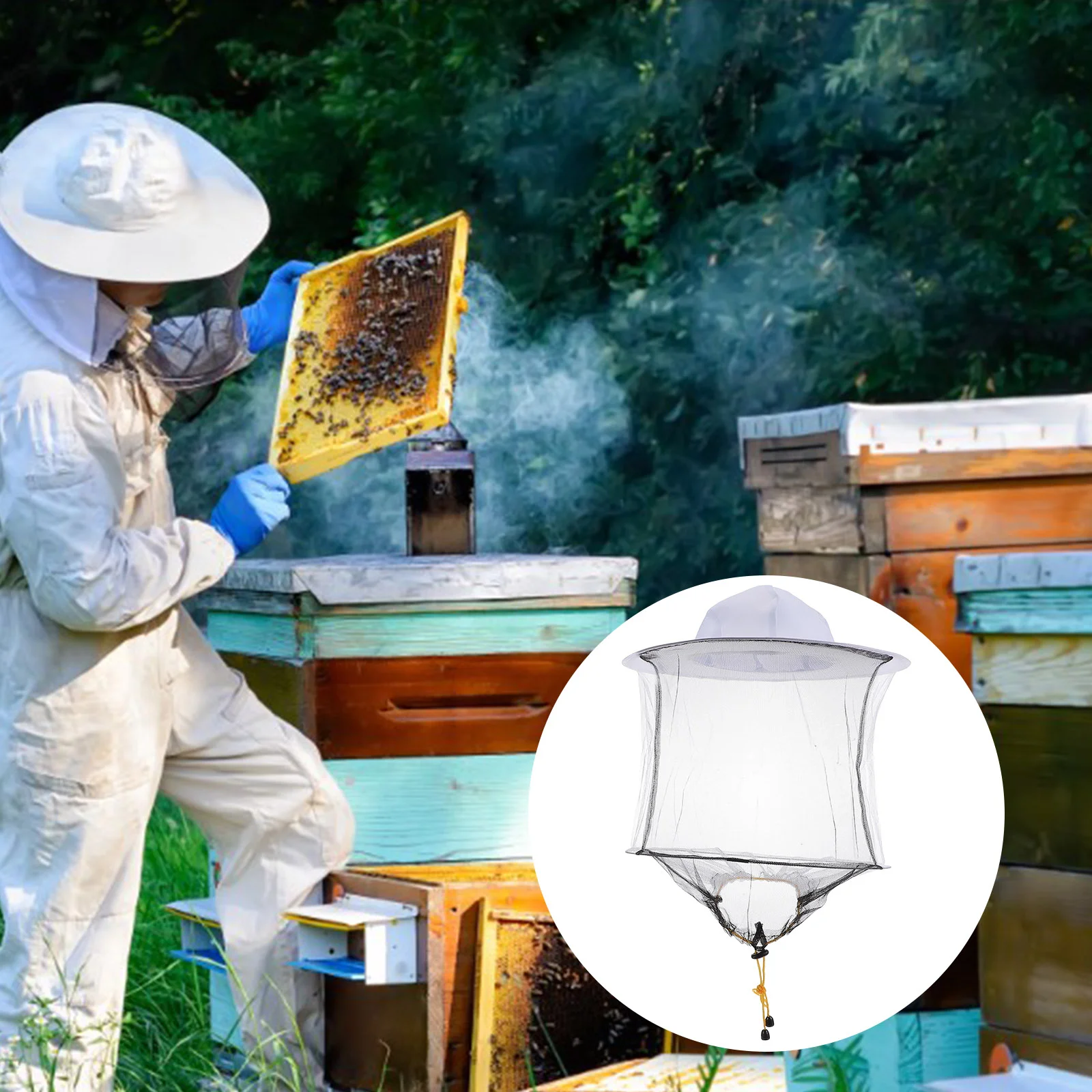 2 Pcs Net Beekeeping Hat Camping Accessories Repelling Equipment Face Protector Mesh Beekeeper Cap
2 Pcs Net Beekeeping Hat Camping Accessories Repelling Equipment Face Protector Mesh Beekeeper Cap