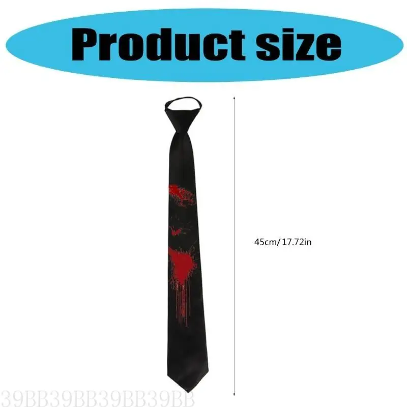 39BB Dark Series Black Neck Tie с принтом Blood Stain Print идеально подходит для тематических вечеринок и модных вечеринок на
39BB Dark Series Black Neck Tie с принтом Blood Stain Print идеально подходит для тематических вечеринок и модных вечеринок на