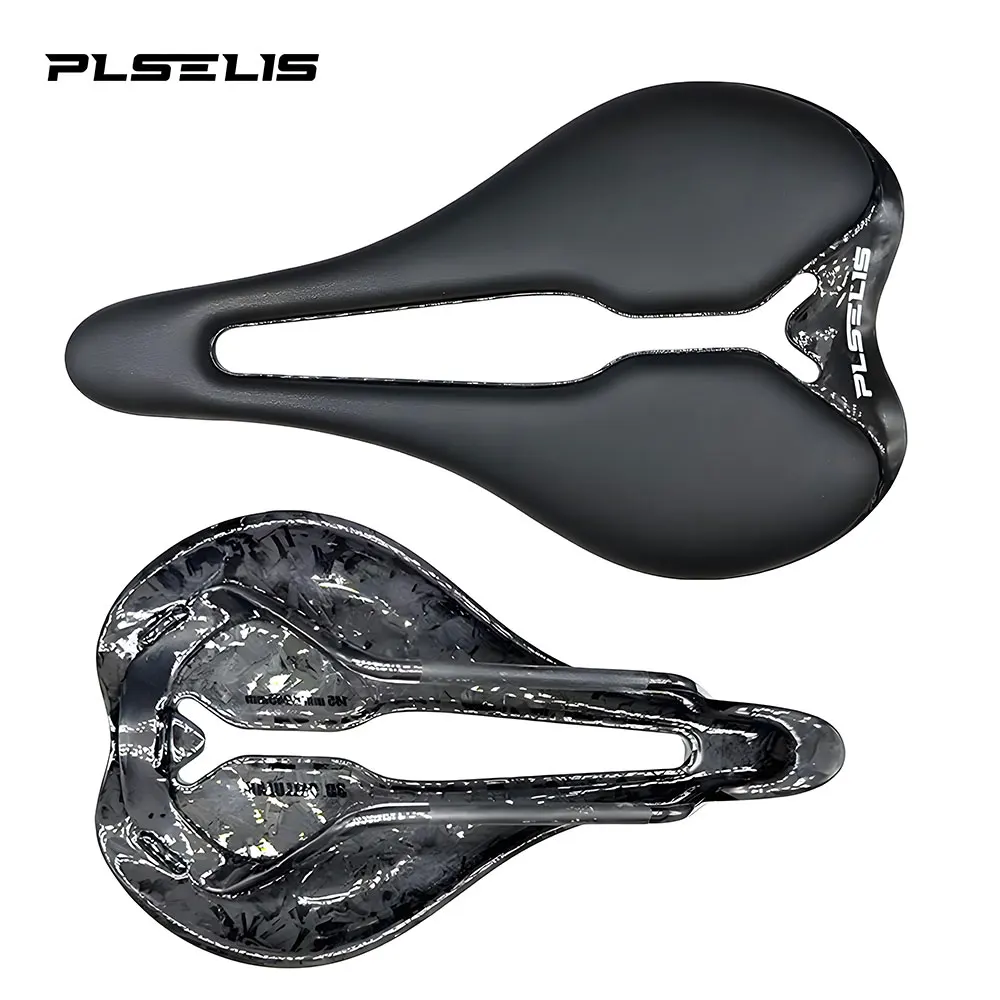 PLSELIS saddle popular road mountain bike saddle high-end carbon fiber ultra light short nose breathable hollow EVA seat cushion
PLSELIS saddle popular road mountain bike saddle high-end carbon fiber ultra light short nose breathable hollow EVA seat cushion