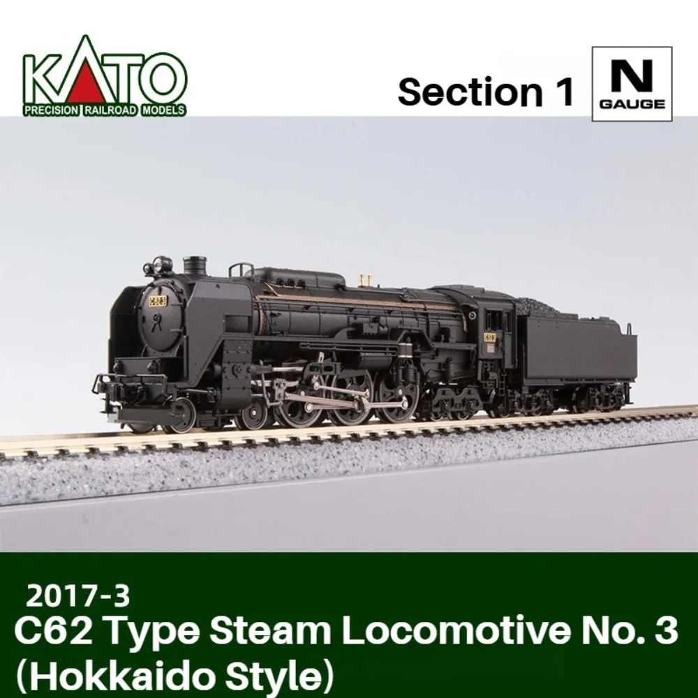 KATO N Type 1/160 Model Train C62-3 Steam Locomotive Hokkaido Style 2017-3 Simulation Version Toy Train Boys Toy Gift
KATO N Type 1/160 Model Train C62-3 Steam Locomotive Hokkaido Style 2017-3 Simulation Version Toy Train Boys Toy Gift