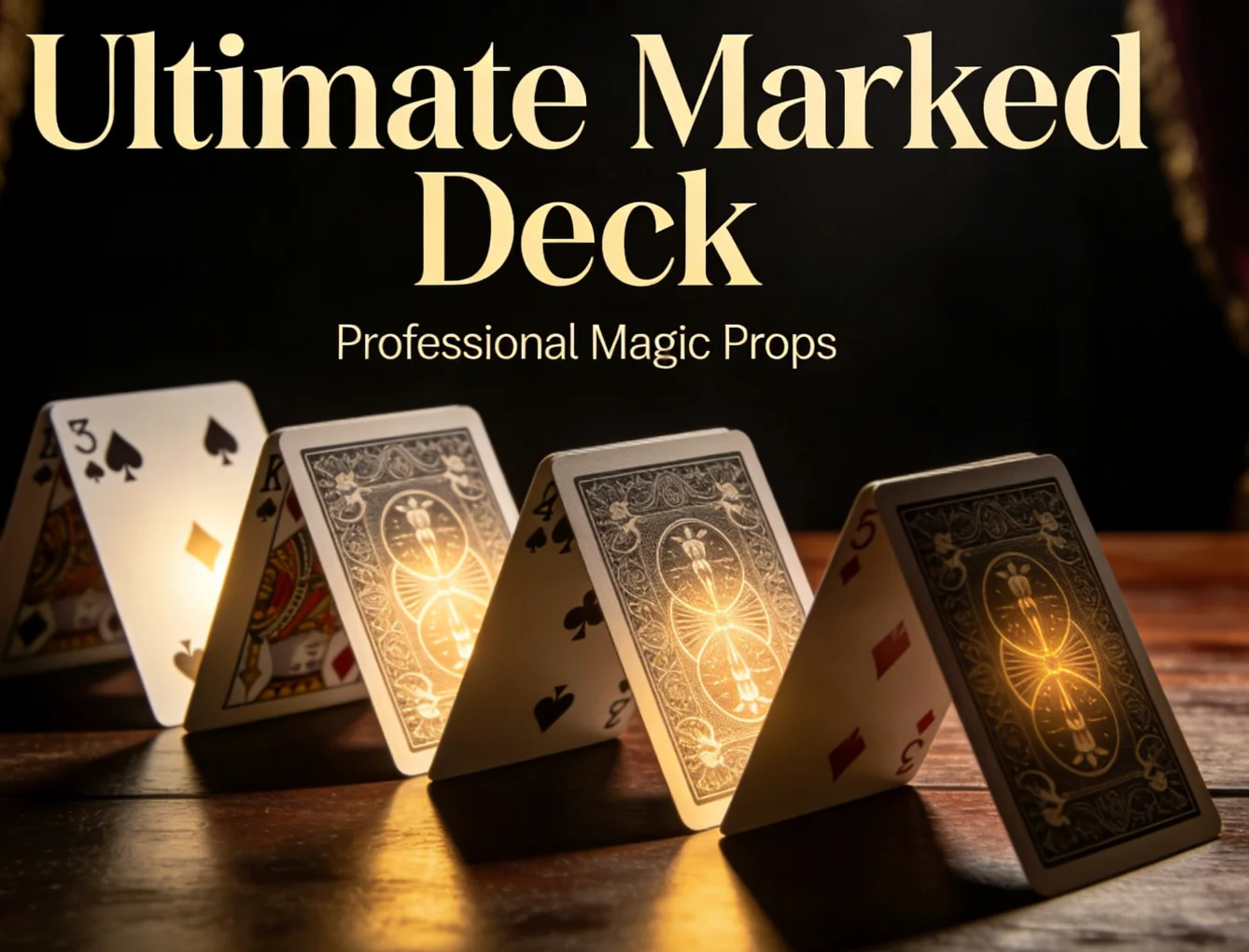 Ultimate Marked Deck Bicycle Poker Card Games Magic Tricks Poker Close Up Street Magic Props for Professional Magician Classic
Ultimate Marked Deck Bicycle Poker Card Games Magic Tricks Poker Close Up Street Magic Props for Professional Magician Classic
