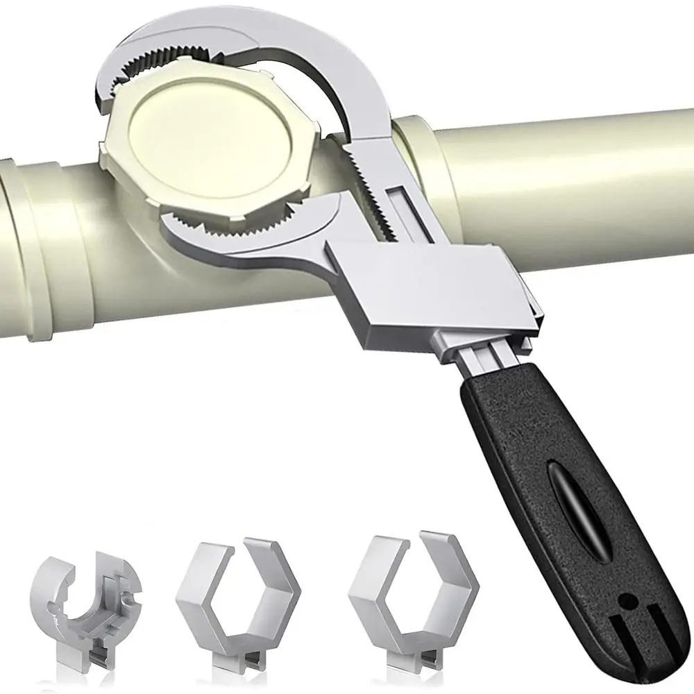 Universal Adjustable Adjustable Wrench 80mm Size Multifunctional Double-ended Wrench Adjustable Spring Durable Construction