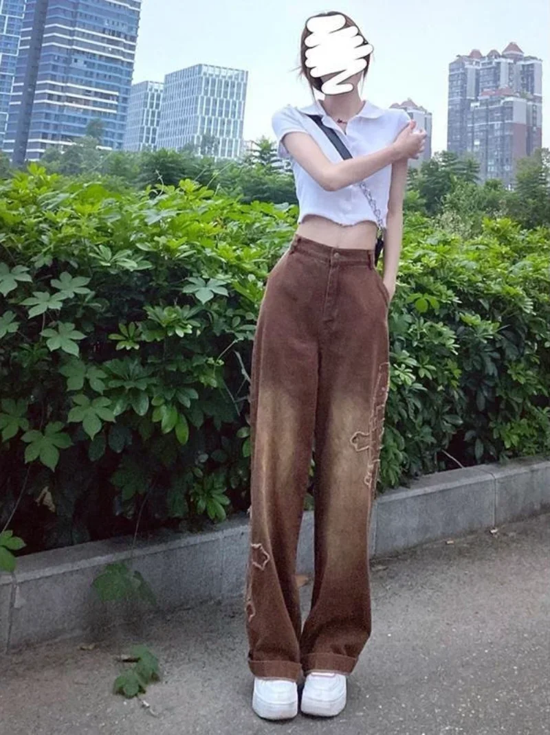 Women's Jeans Brown Pants for Woman High Waist Shot Straight Leg Trousers Japanese Y2k Vintage Xxl Stretched Korean Fashion A Z
Women's Jeans Brown Pants for Woman High Waist Shot Straight Leg Trousers Japanese Y2k Vintage Xxl Stretched Korean Fashion A Z
