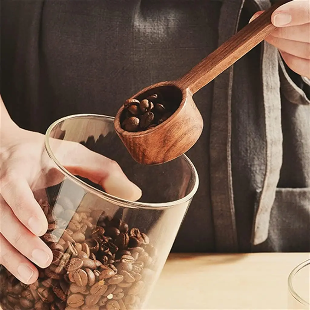 Wooden Coffee Measuring Spoon Black Walnut Wood for Sugar Spice Powder Accessories(10g)
Wooden Coffee Measuring Spoon Black Walnut Wood for Sugar Spice Powder Accessories(10g)