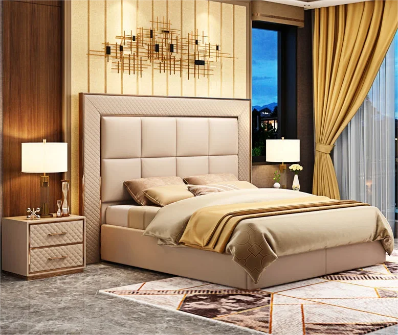 A Luxury Hotel Bedroom Furniture Bedroom Set Lightweight Luxury Bedroom Double Bed
A Luxury Hotel Bedroom Furniture Bedroom Set Lightweight Luxury Bedroom Double Bed