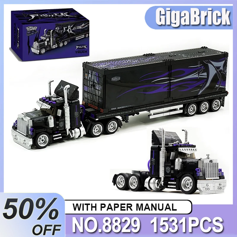 New MOC-8829 Container truck Model Building Bricks Diy Puzzle Toy Blocks Desktop Ornament Birthday Gifts For Boy
New MOC-8829 Container truck Model Building Bricks Diy Puzzle Toy Blocks Desktop Ornament Birthday Gifts For Boy