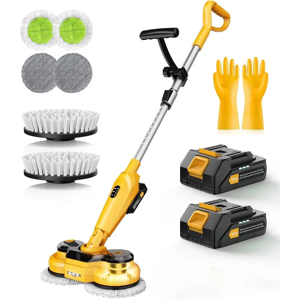 6000mAh Battery CordlElectric Mop M3 Pro, 800RPM Electric Power Scrubber & Mops or loor Cleaning, Automatic Spin Mops with Smart
6000mAh Battery CordlElectric Mop M3 Pro, 800RPM Electric Power Scrubber & Mops or loor Cleaning, Automatic Spin Mops with Smart