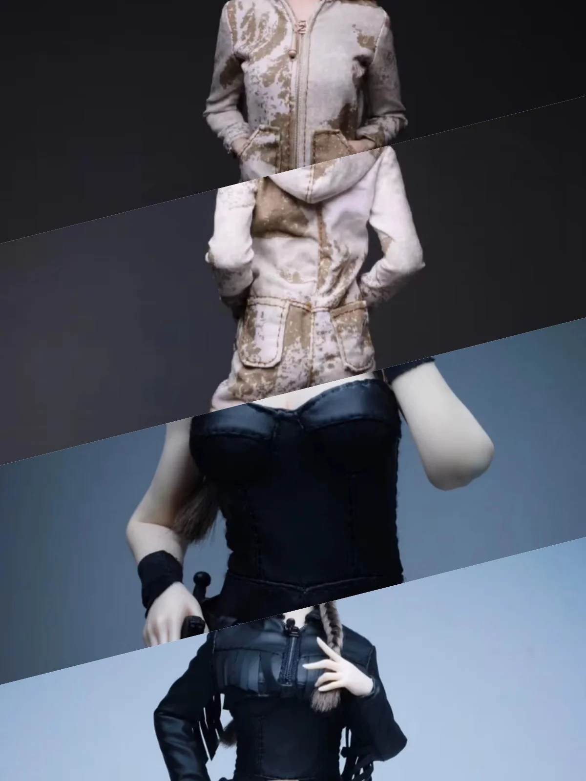 【Clothing Only】1/6 Scale Female Soldier Handmade Denim Jumpsuit Fringed Bomber Jacket Beret Fit 12''Action Figure Model Toys
【Clothing Only】1/6 Scale Female Soldier Handmade Denim Jumpsuit Fringed Bomber Jacket Beret Fit 12''Action Figure Model Toys