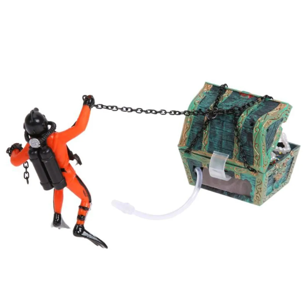2pcs Diver Treasure Chest Fish Tank Decor Underwater Bubble Effect Safe for Fish Fresh Salt Water Aquarium Landscape Ornament
2pcs Diver Treasure Chest Fish Tank Decor Underwater Bubble Effect Safe for Fish Fresh Salt Water Aquarium Landscape Ornament