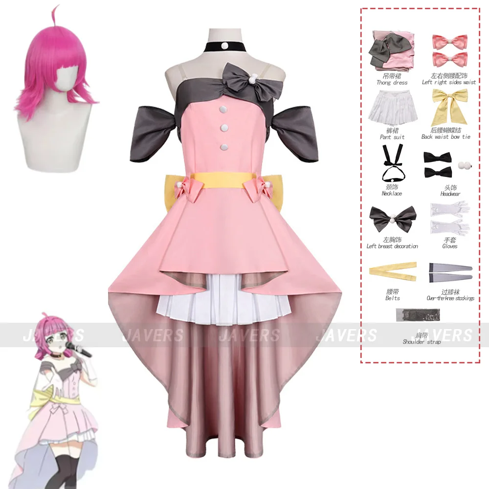 Anime Love Live! Nijigasaki Yakusoku Ni Nare Bokura No Uta Tennoji Rina Cosplay Costume Pink Dress Woman Carnival Party Suit
Anime Love Live! Nijigasaki Yakusoku Ni Nare Bokura No Uta Tennoji Rina Cosplay Costume Pink Dress Woman Carnival Party Suit