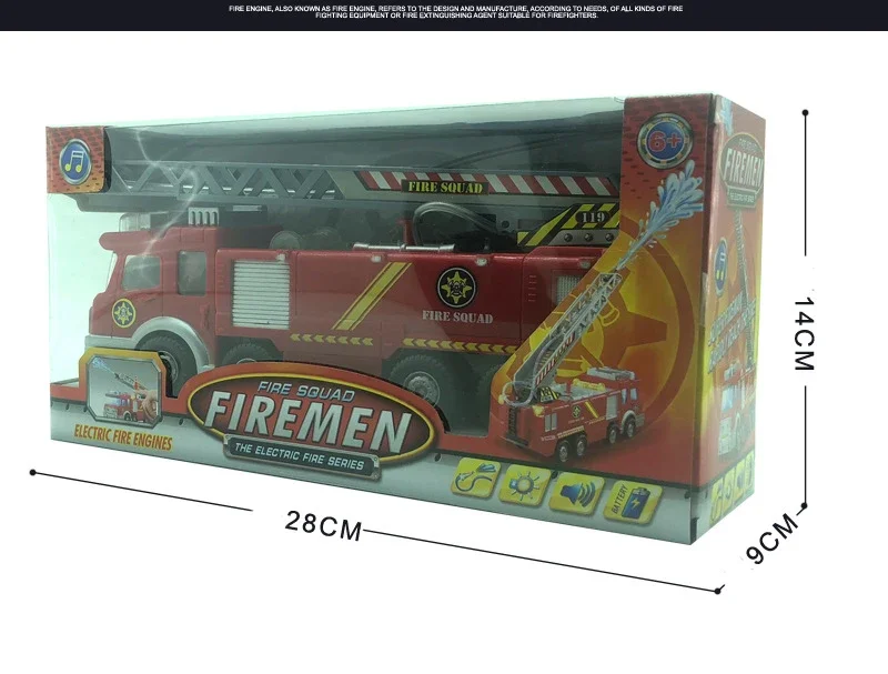 Boy Fire Truck Toy Diecast Fire Truck Model,water-Spraying Toy Fire Truck Simulated Sound Light Retractable Rescue Kids Gift
Boy Fire Truck Toy Diecast Fire Truck Model,water-Spraying Toy Fire Truck Simulated Sound Light Retractable Rescue Kids Gift
